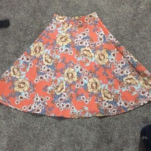 Floral A-line Skirt